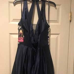 Navy Blue Prom Dress